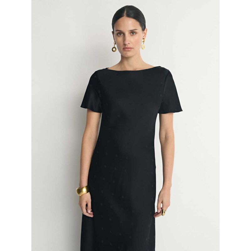 Veronika Maine Bias Jacquard Dress image number 2